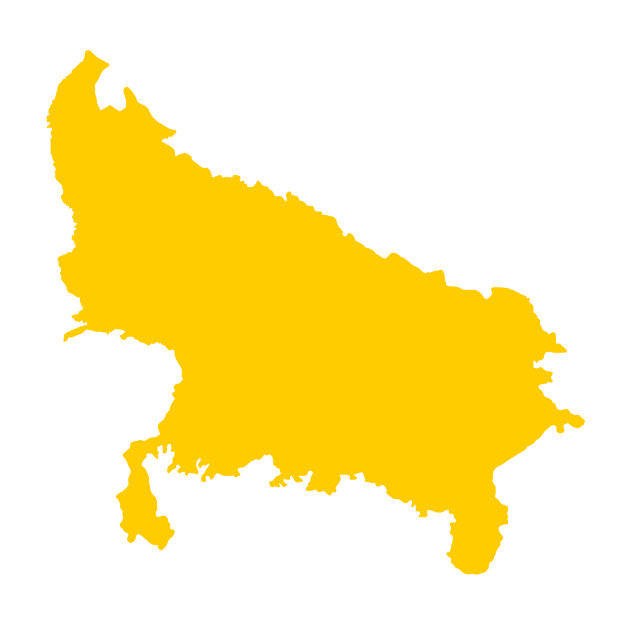 Uttar Pradesh Routing Nodes Map